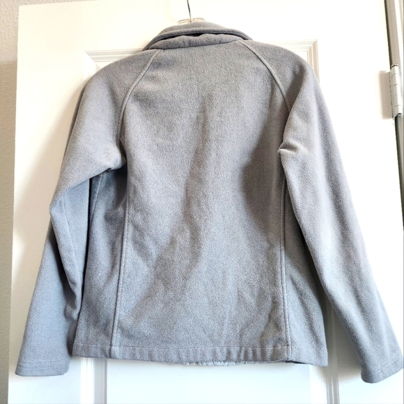 Womens New Balance lightweight gray fleece jacket size Small - Picture 2 of 4